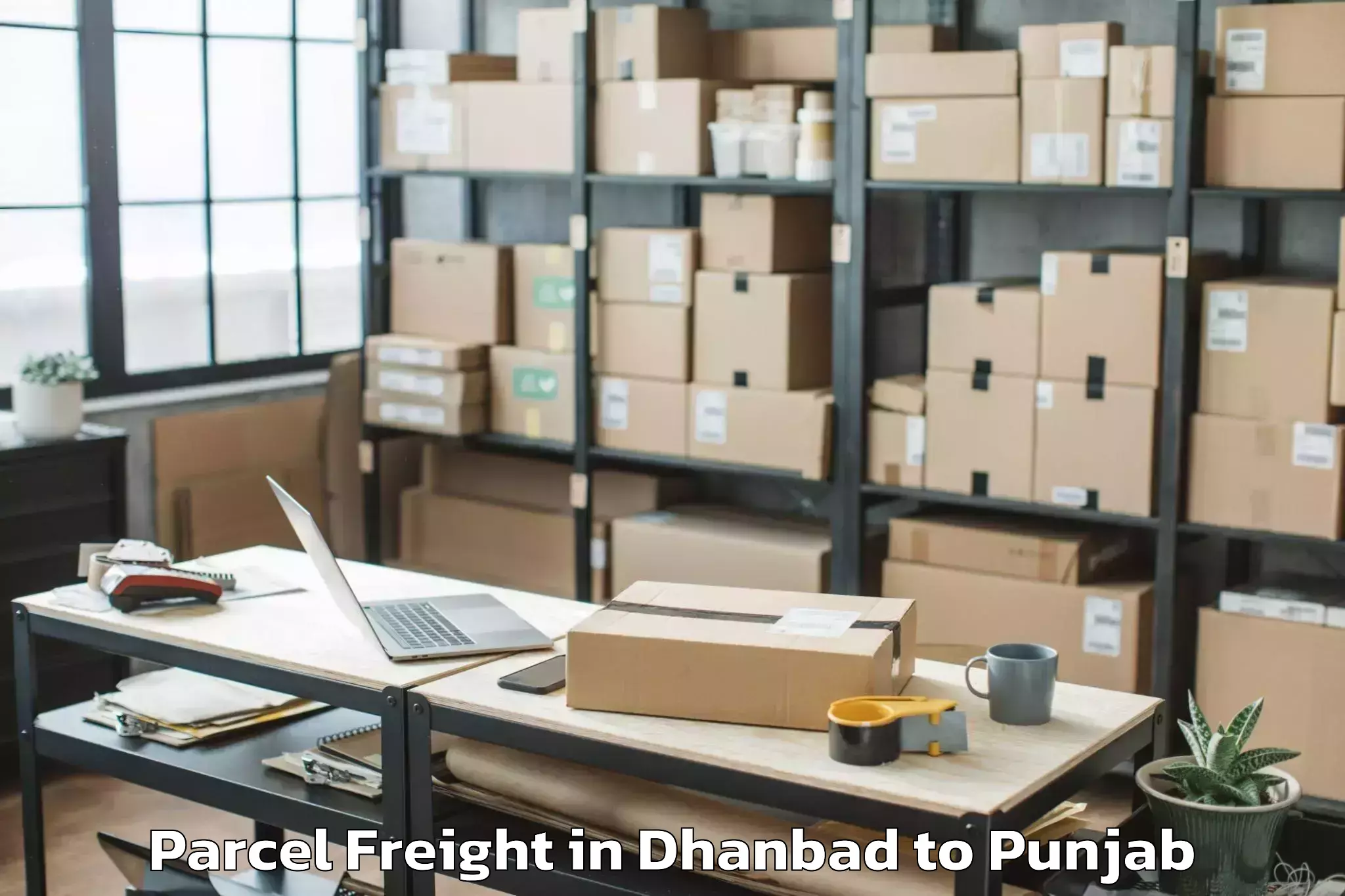 Efficient Dhanbad to Dirba Parcel Freight